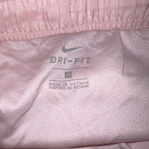 Pale Pink Nike Dri-Fit Shorts.